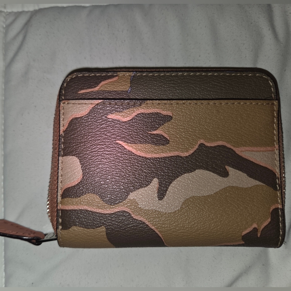Coach Brown and Tan Camouflage Wallet - Picture 2 of 3